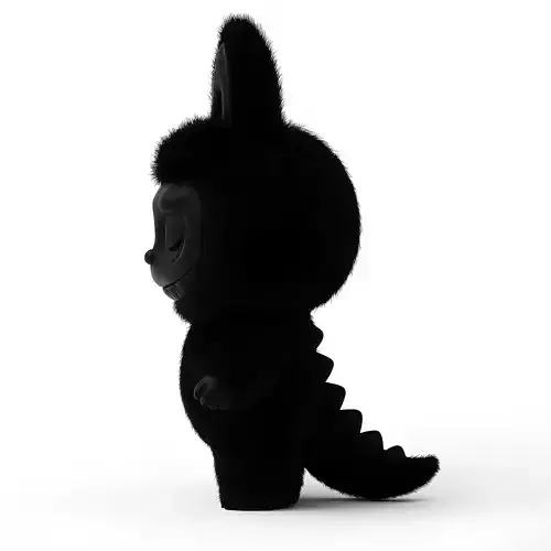 Black Zimomo Tail The Monsters toy 3D print model