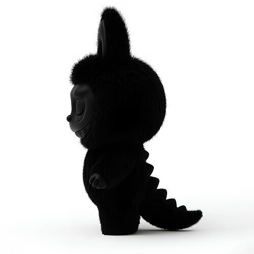 Black Zimomo Tail The Monsters toy 3D print model