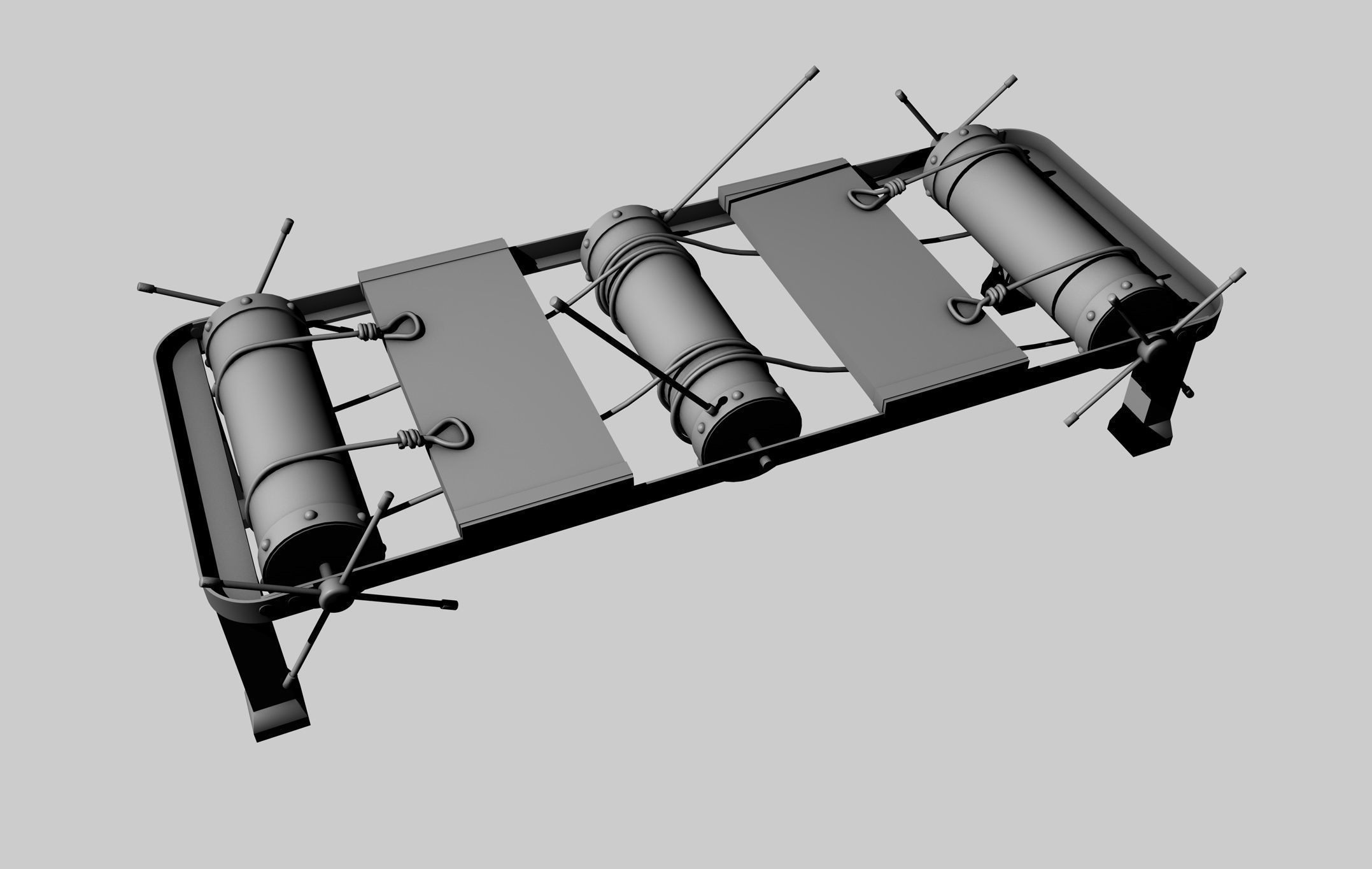 The Rack Torture Device 3D model_4