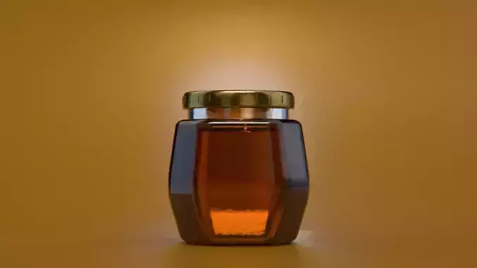 Organic Honey Jar 