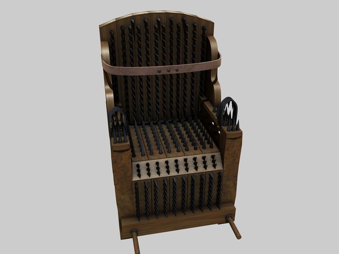 Iron Chair Torture Device 3D model