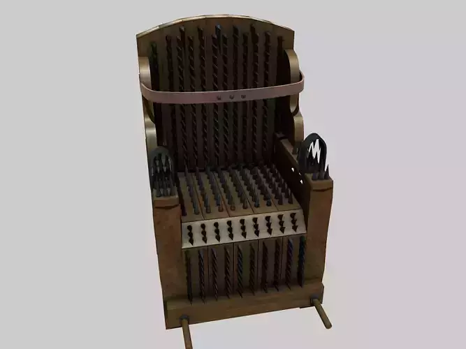 Iron Chair Torture Device 3D model