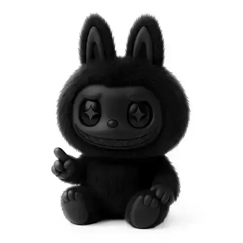 Sit Black Labubu The Monsters toy