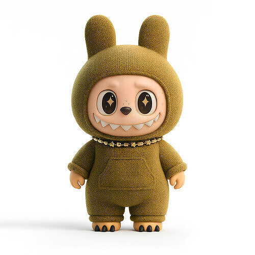 Sacai Labubu The Monsters toy 3D print model