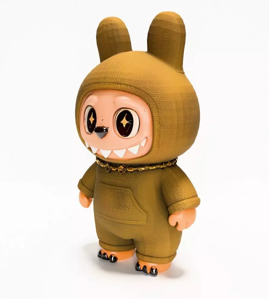 Sacai Labubu The Monsters toy 3D print model_3