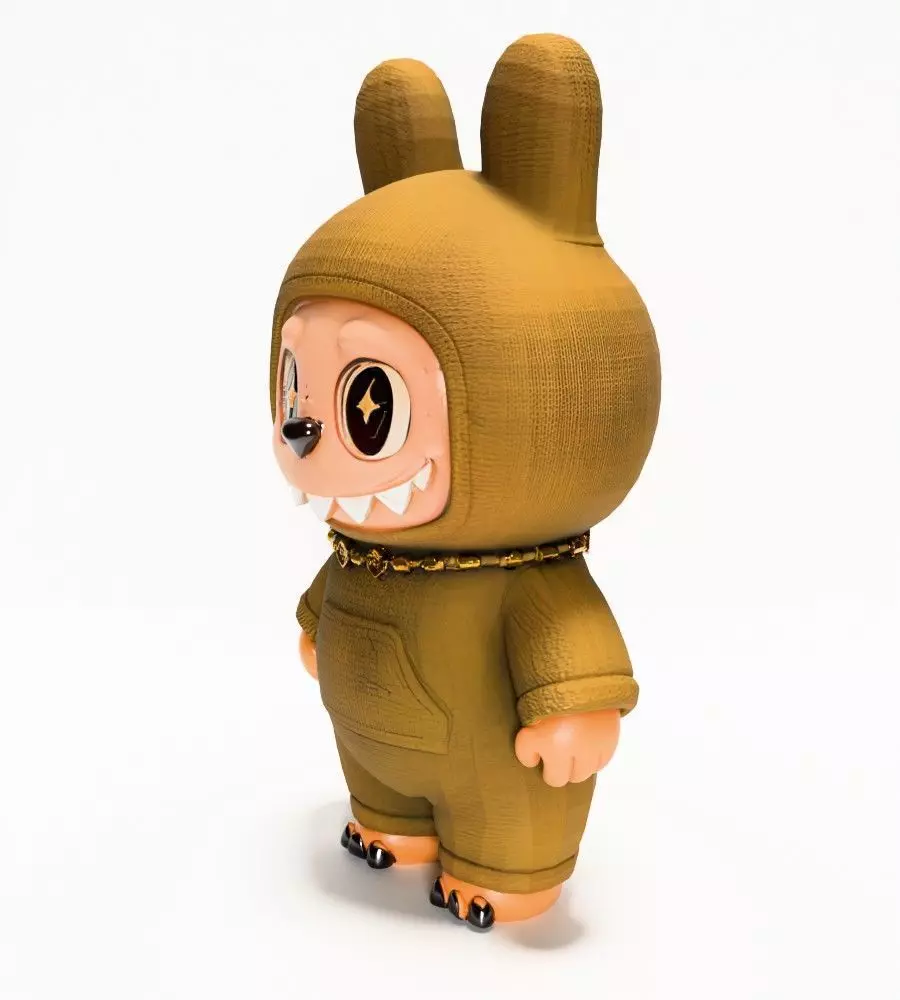 Sacai Labubu The Monsters toy 3D print model_4
