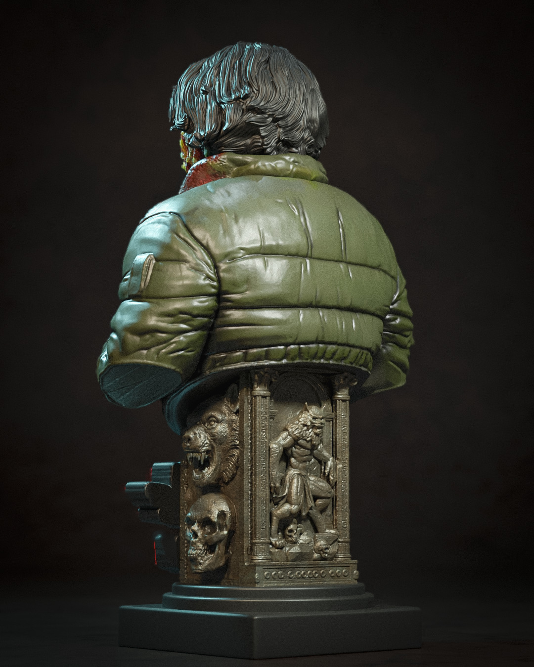 ZOMBIE FRIEND BUST BY CREATIVE GEEK MB 3D print model_1