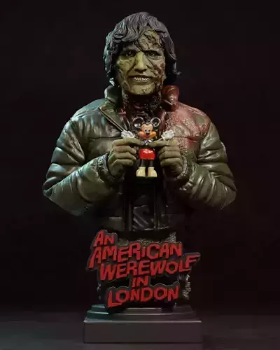 ZOMBIE FRIEND BUST BY CREATIVE GEEK MB 3D print model