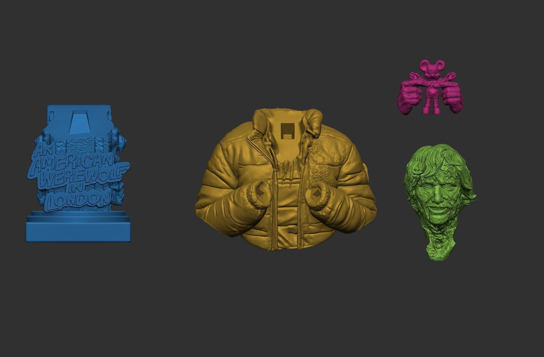 ZOMBIE FRIEND BUST BY CREATIVE GEEK MB 3D print model_4