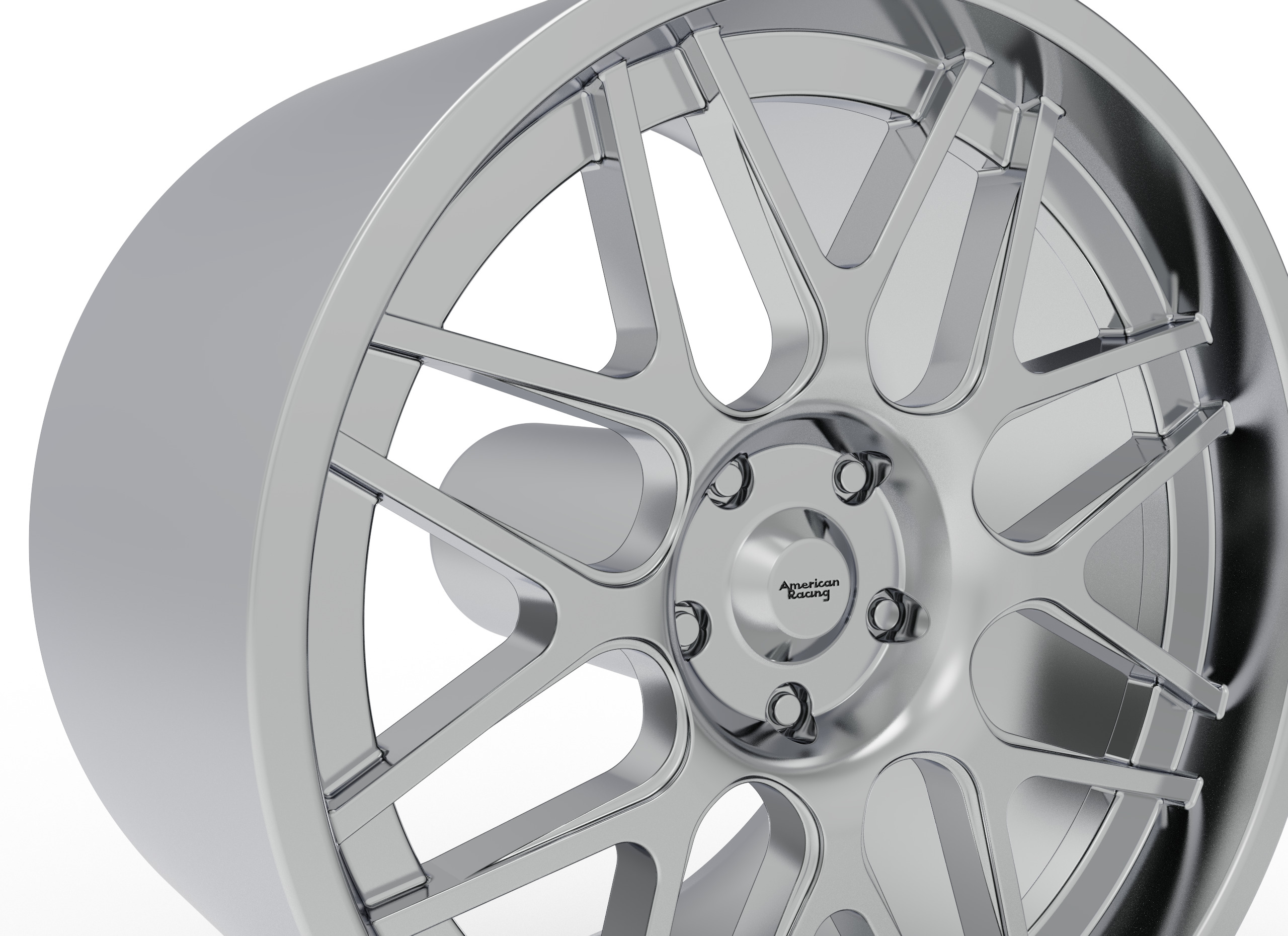 AMERICAN RACING VN430 WHEEL 3D PRINT MODEL 3D print model_5