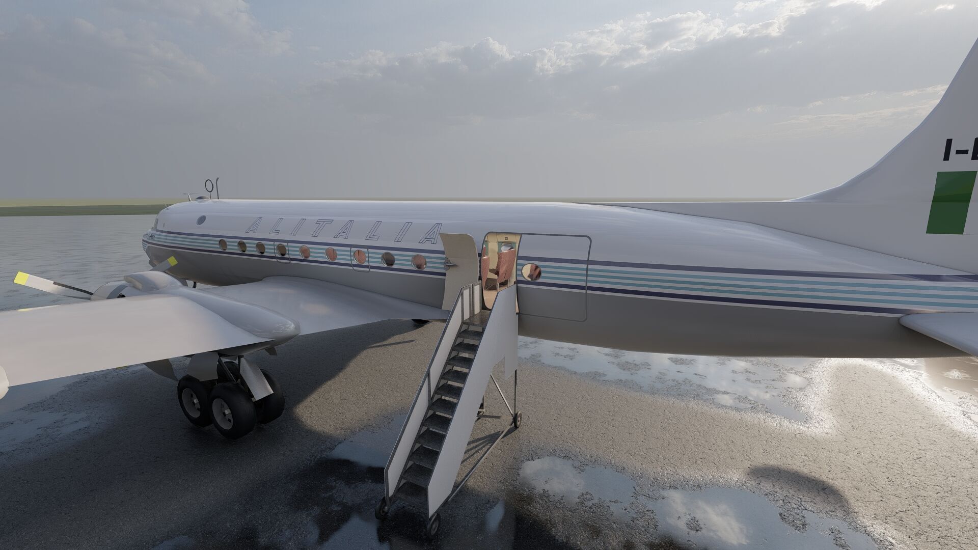 Douglas DC-3 and DC-4 3D model_16