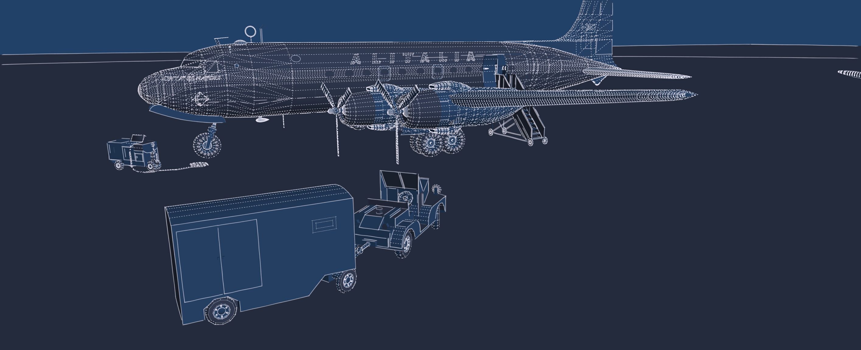 Douglas DC-3 and DC-4 3D model_46