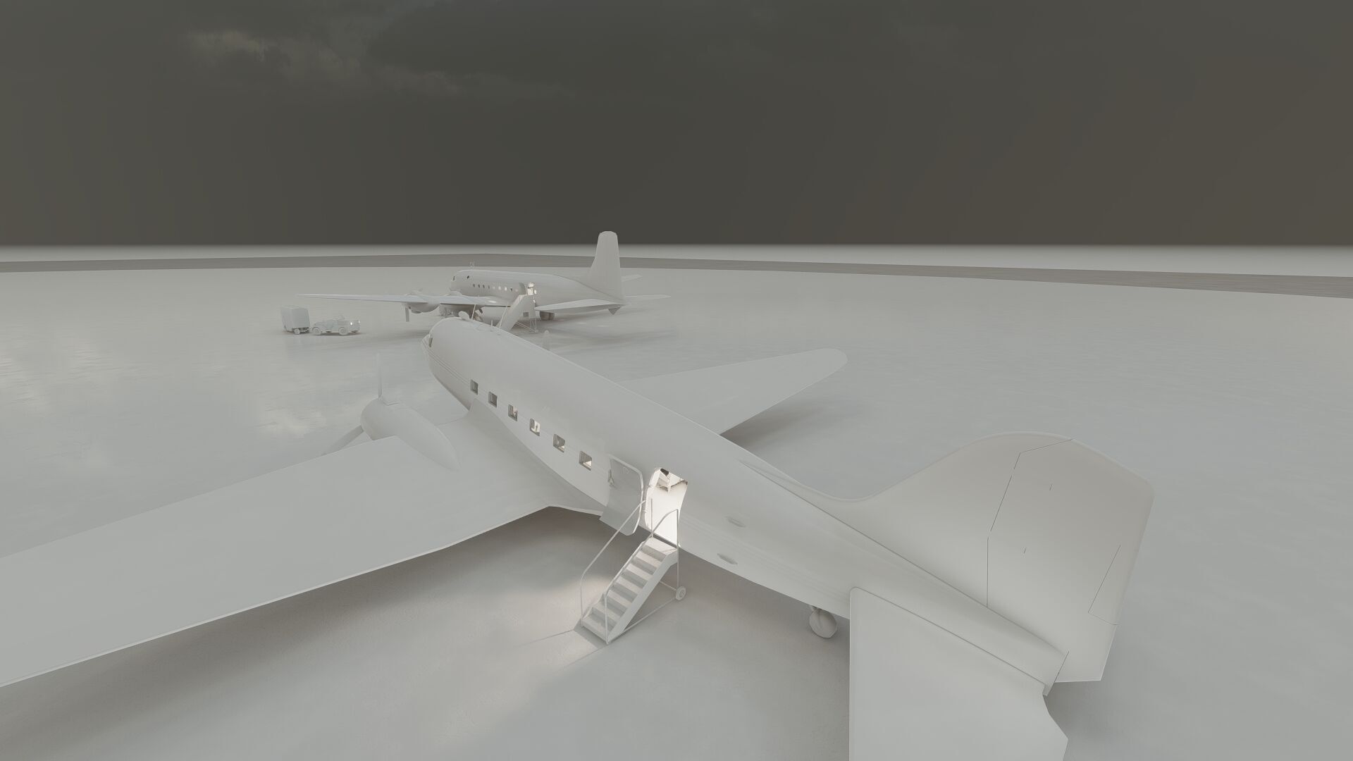 Douglas DC-3 and DC-4 3D model_35