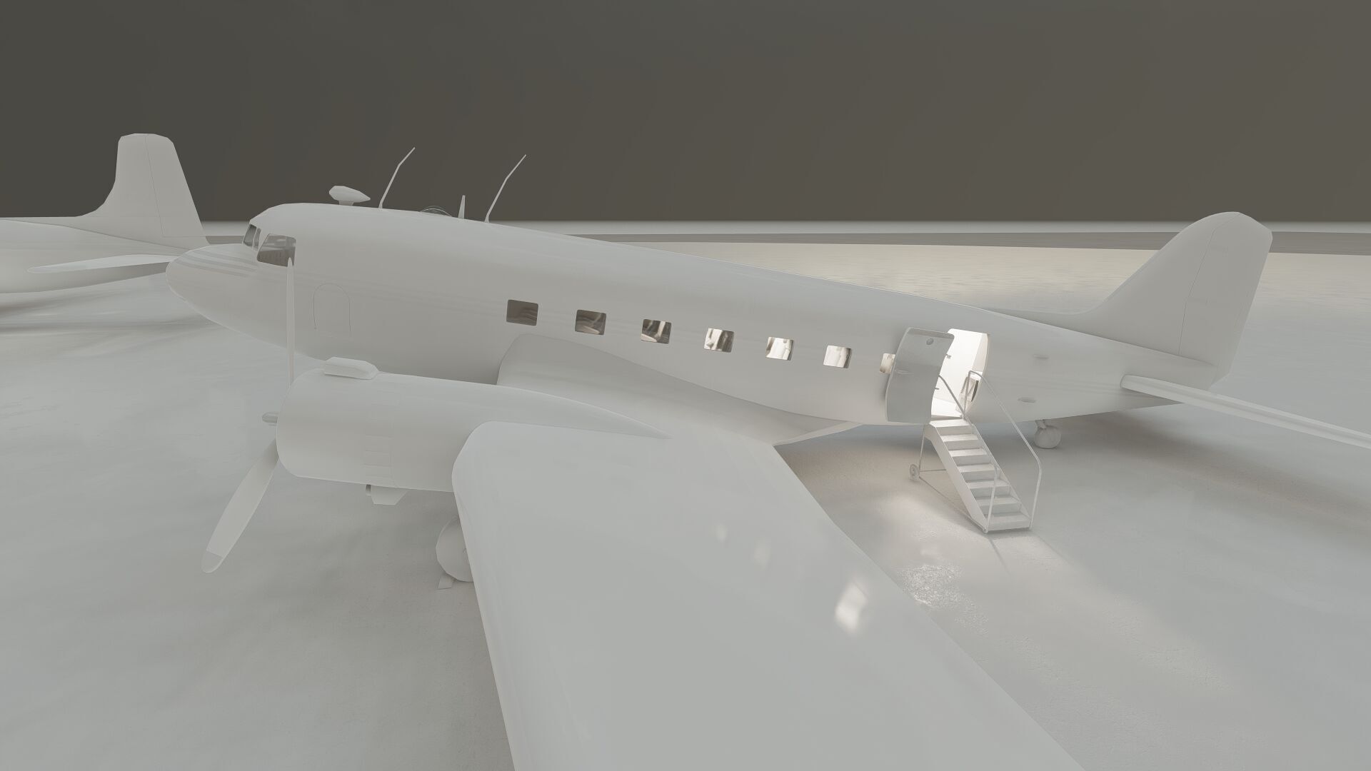 Douglas DC-3 and DC-4 3D model_37