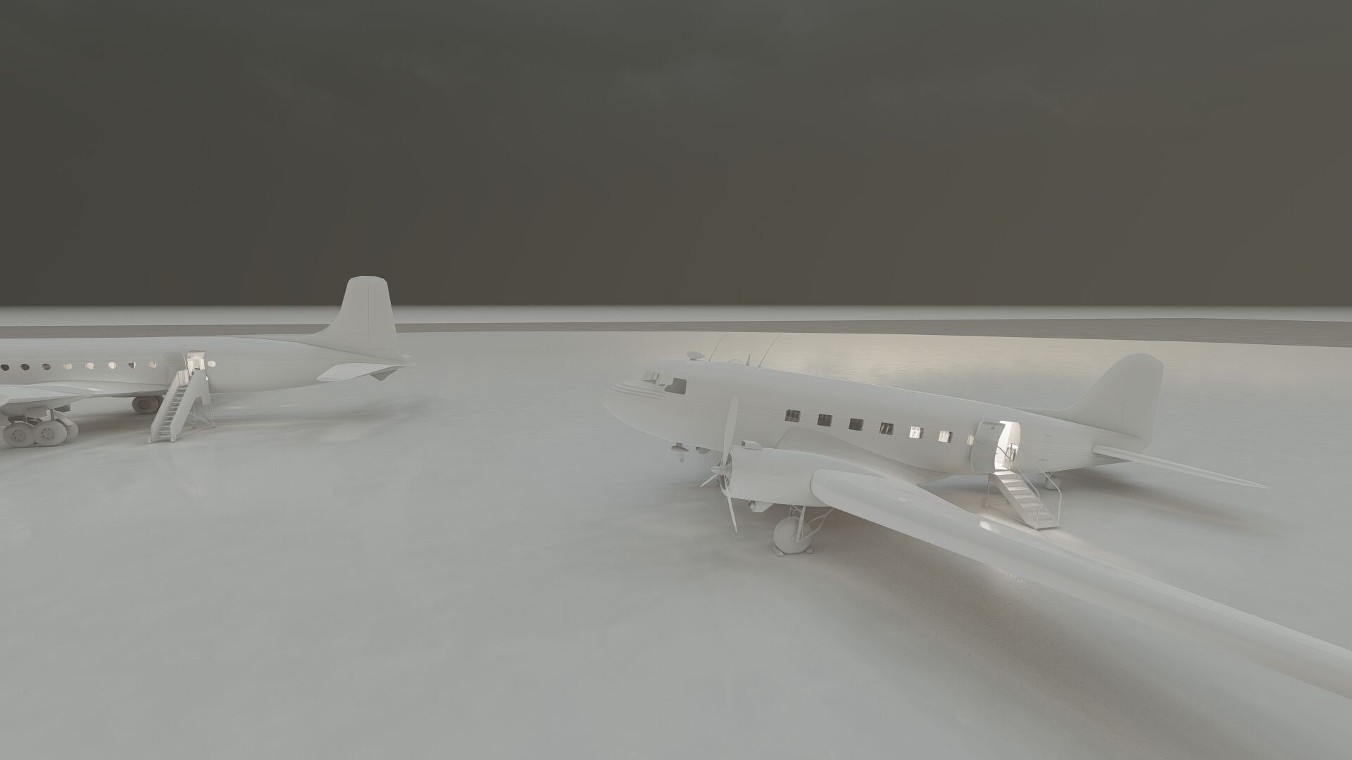 Douglas DC-3 and DC-4 3D model_36