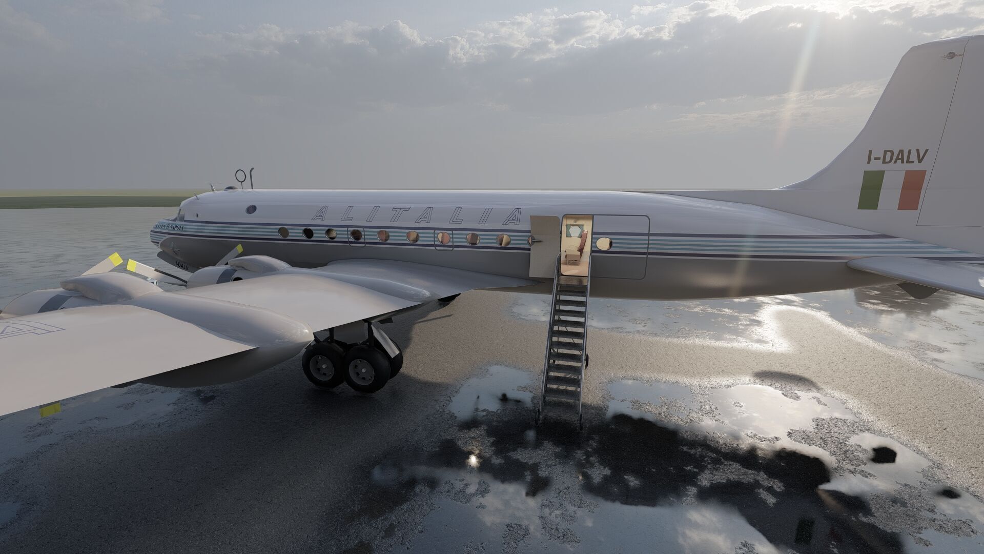 Douglas DC-3 and DC-4 3D model_19