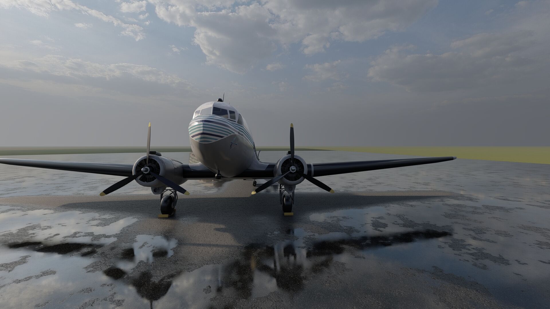 Douglas DC-3 and DC-4 3D model_10