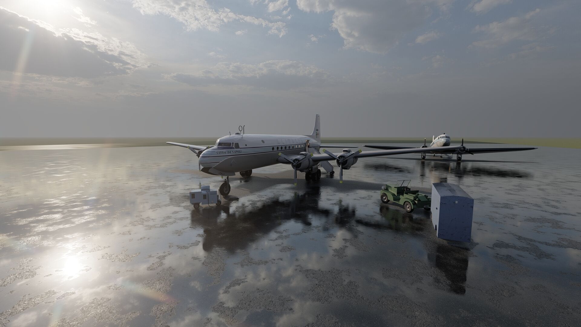 Douglas DC-3 and DC-4 3D model_8