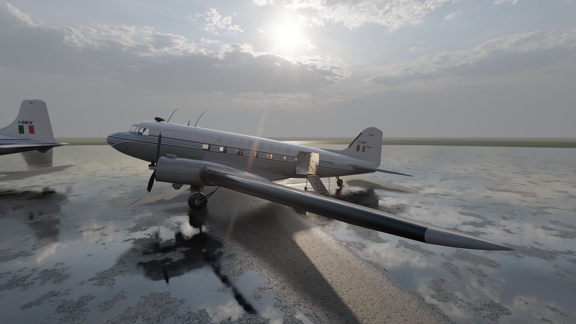 Douglas DC-3 and DC-4 3D model_11