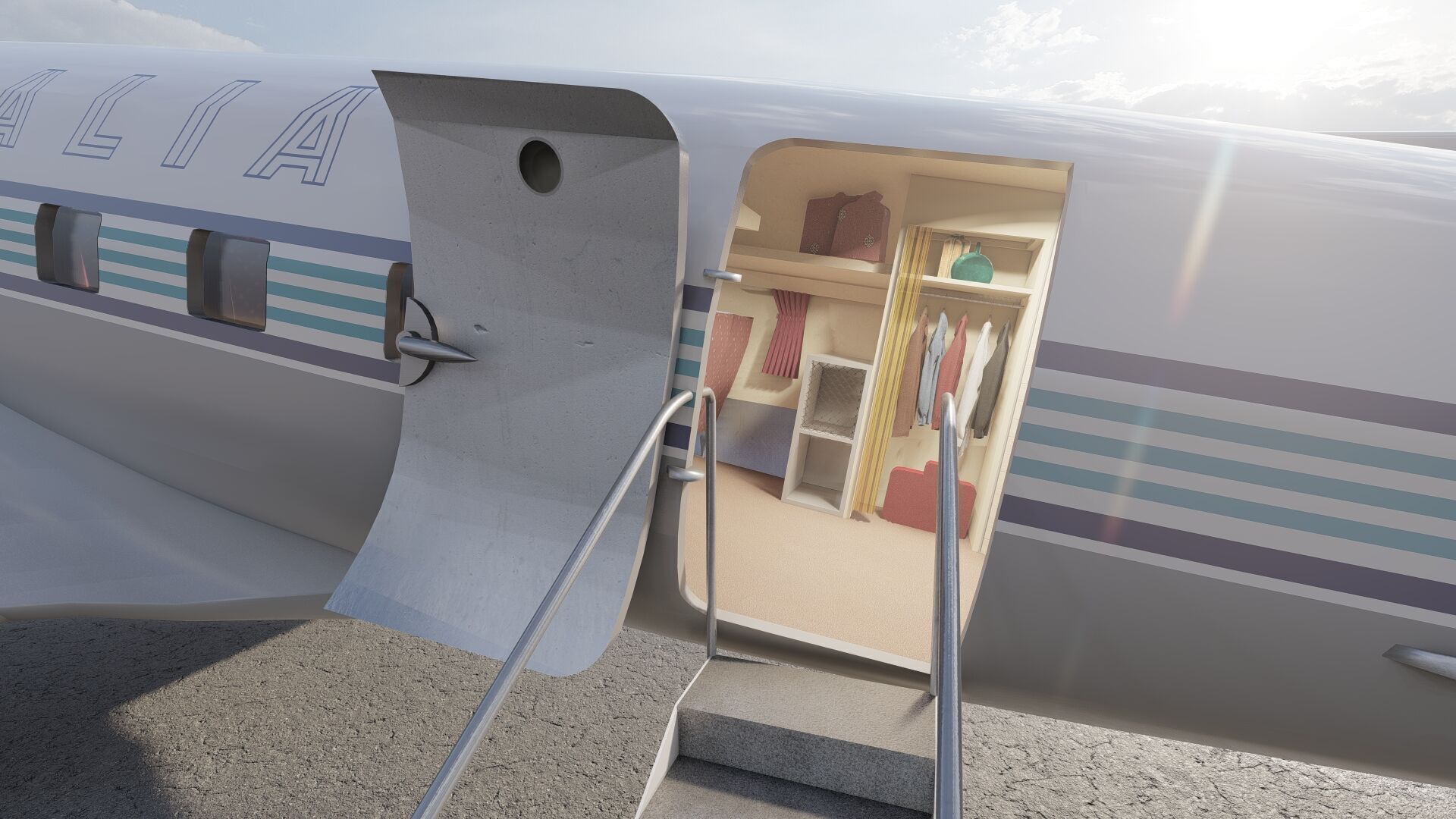 Douglas DC-3 and DC-4 3D model_26