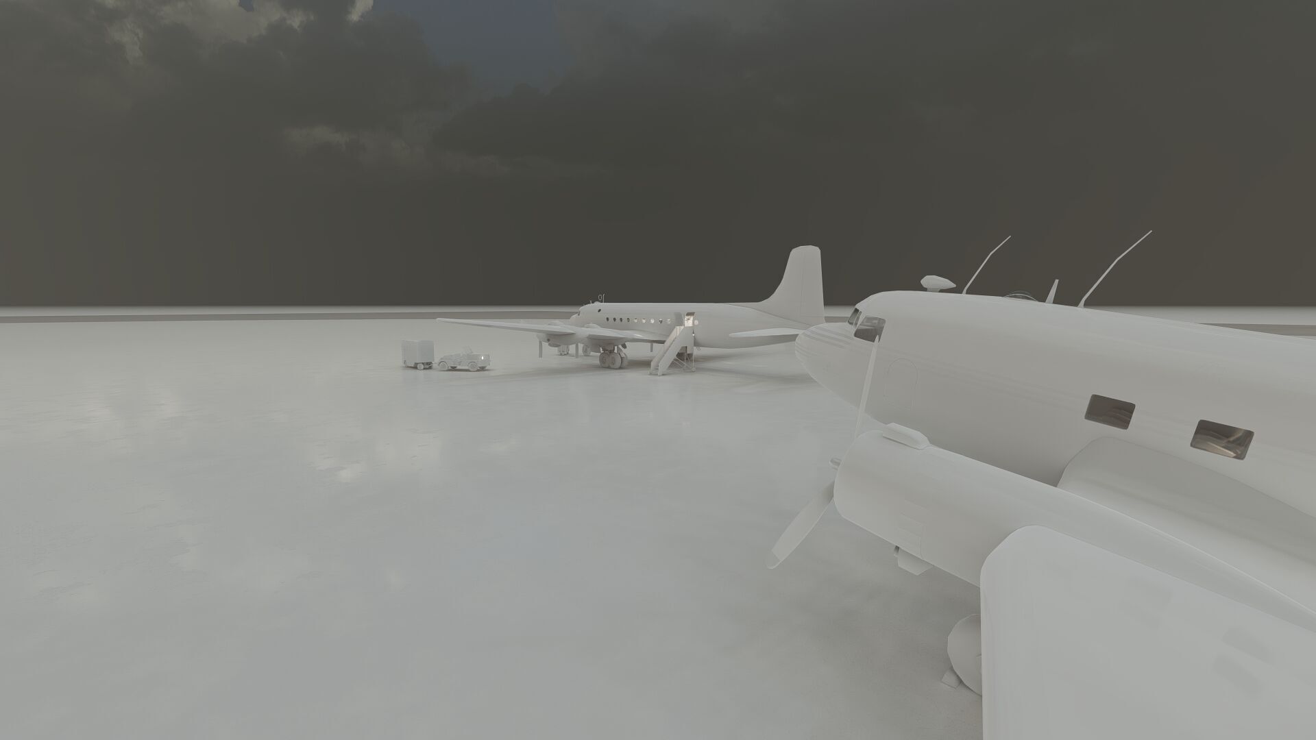 Douglas DC-3 and DC-4 3D model_38