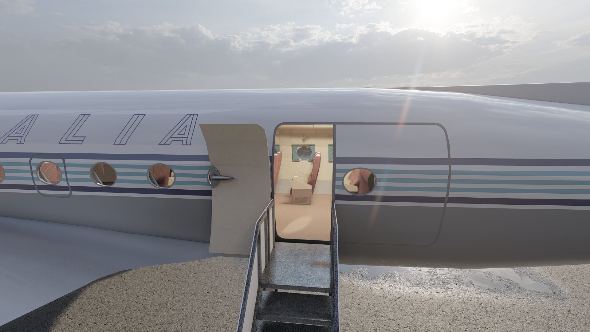 Douglas DC-3 and DC-4 3D model_20