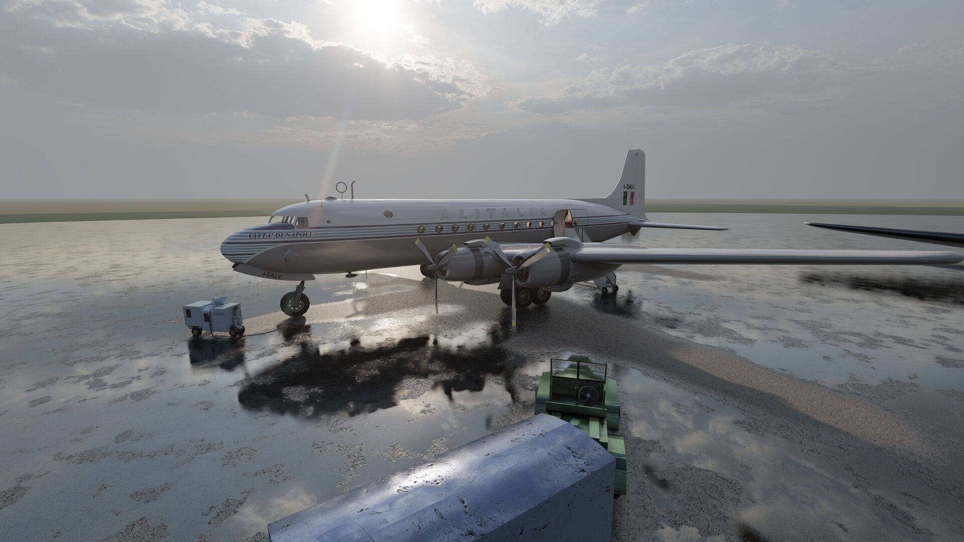 Douglas DC-3 and DC-4 3D model_9