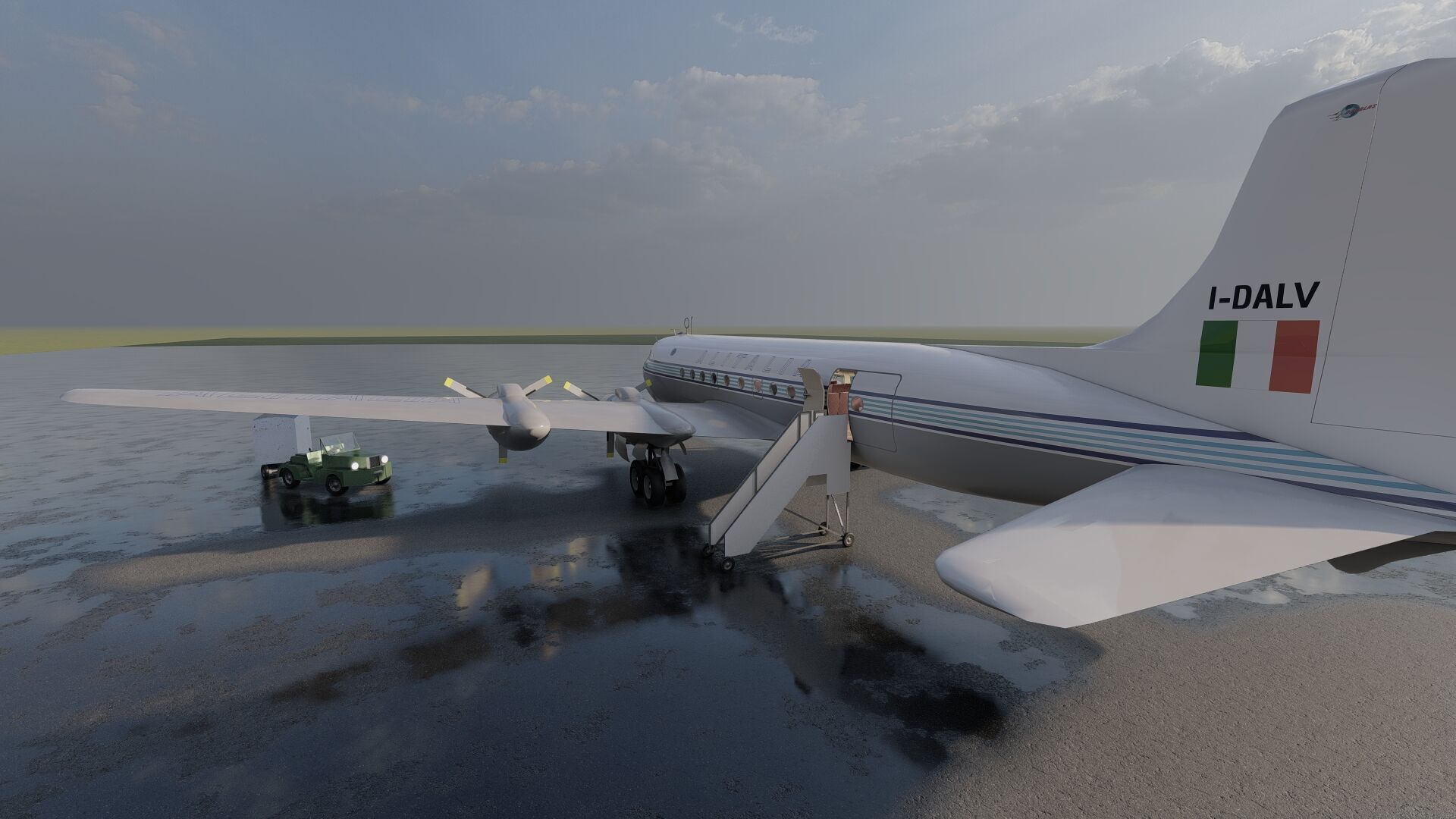 Douglas DC-3 and DC-4 3D model_14