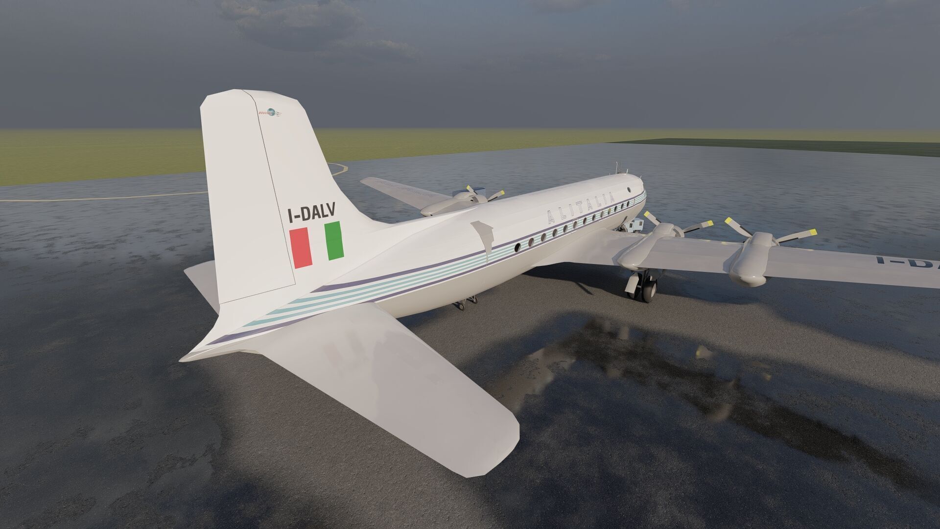 Douglas DC-3 and DC-4 3D model_15