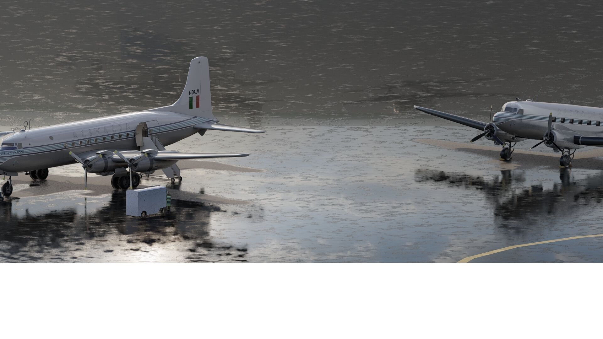 Douglas DC-3 and DC-4 3D model_6