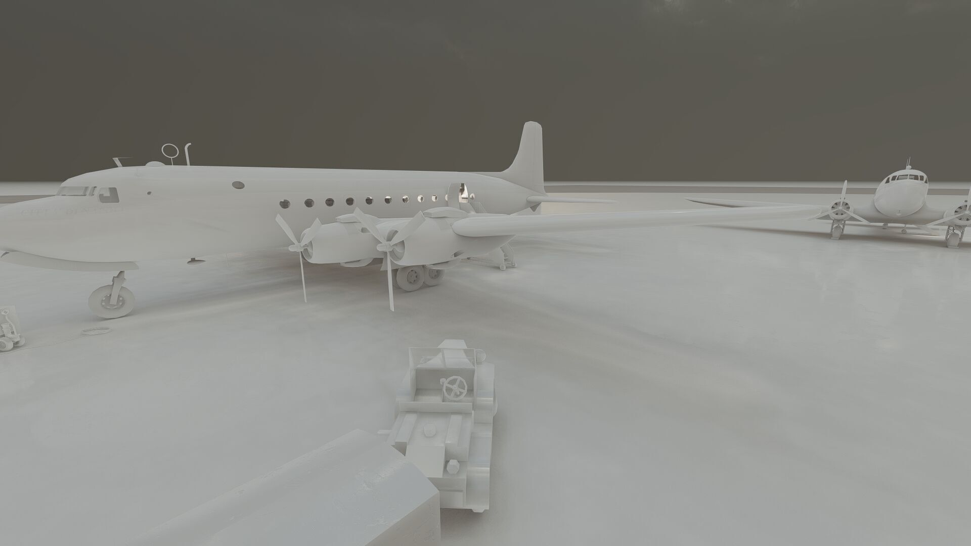 Douglas DC-3 and DC-4 3D model_40