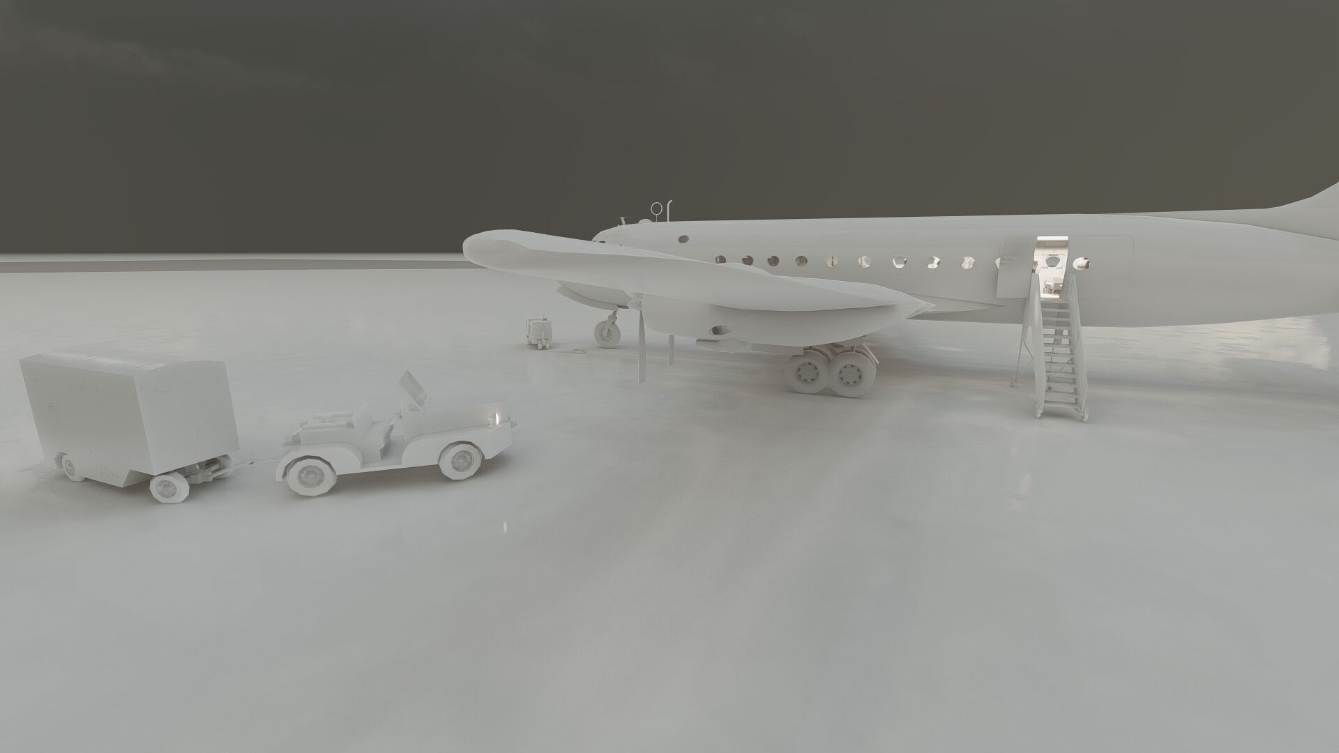Douglas DC-3 and DC-4 3D model_39