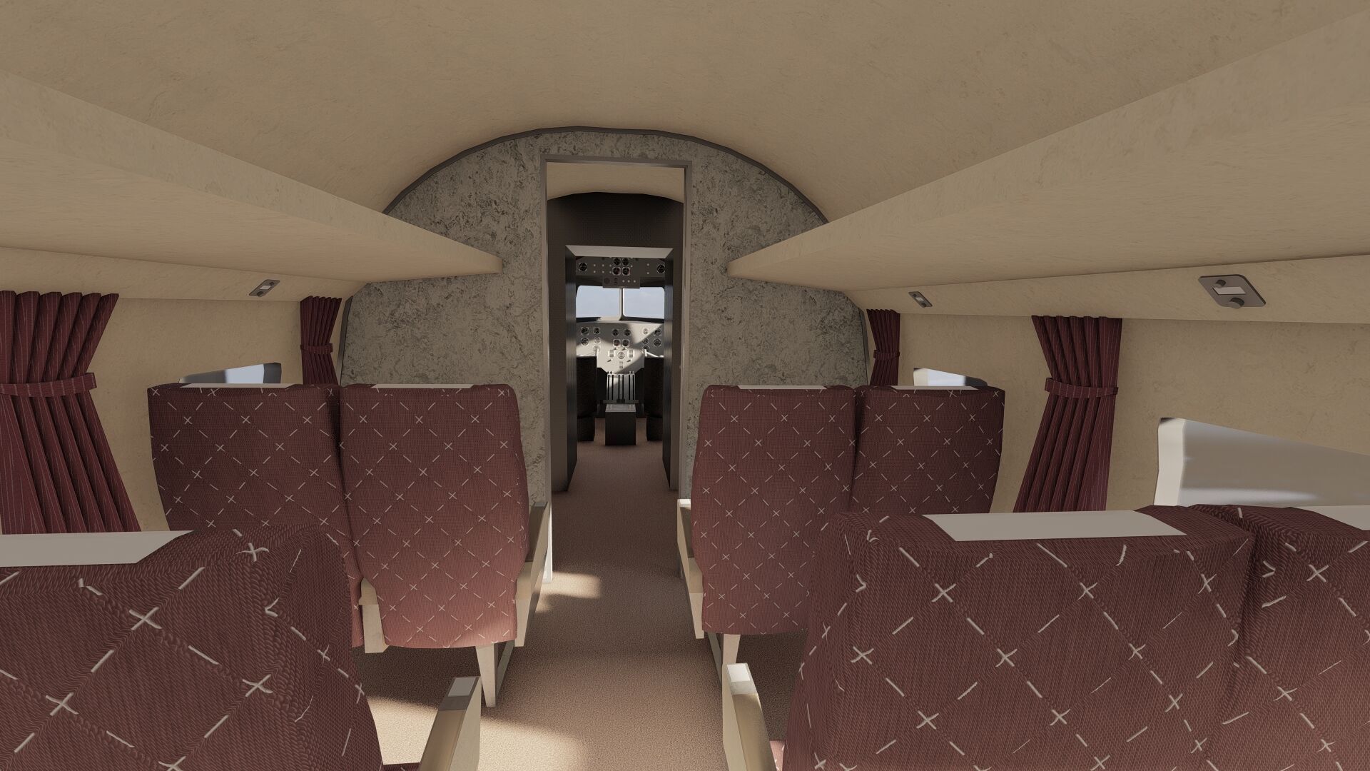 Douglas DC-3 and DC-4 3D model_30