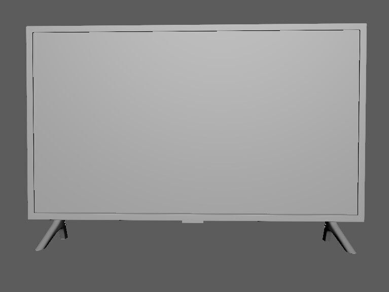 Smart TV Low-poly 3D model_1