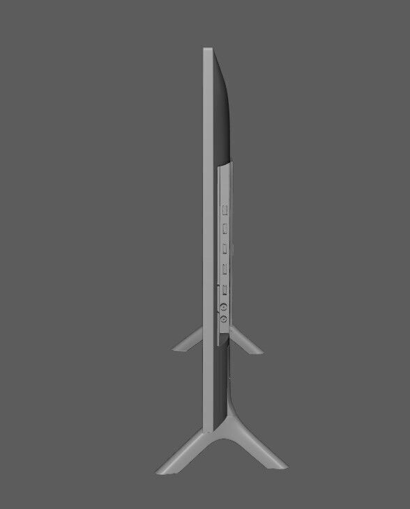 Smart TV Low-poly 3D model_3