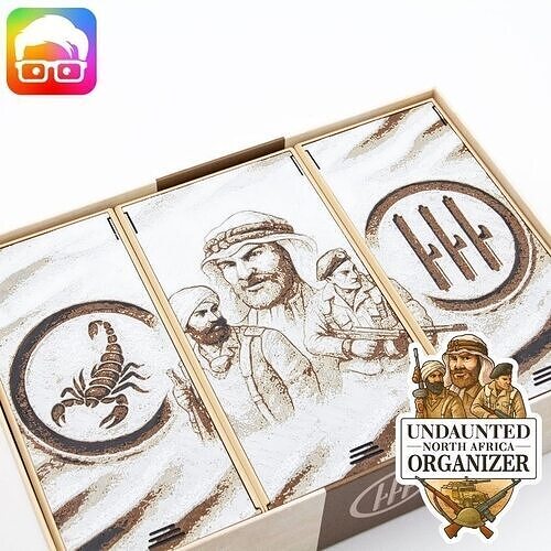 Undaunted North Africa board game organizer by ammedia3d 3D print model