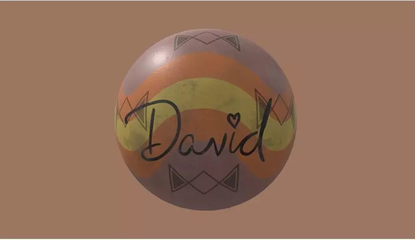 Fnaf David rubber ball Low-poly 3D model