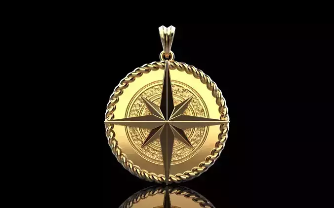 Compass pendant model 1352
