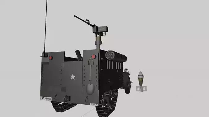 WW2 American M4A1 Mortar carriage Halftrack