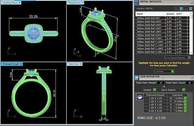 High Quality 3D Jewelry Design  Includes STL 3DM 3D print model