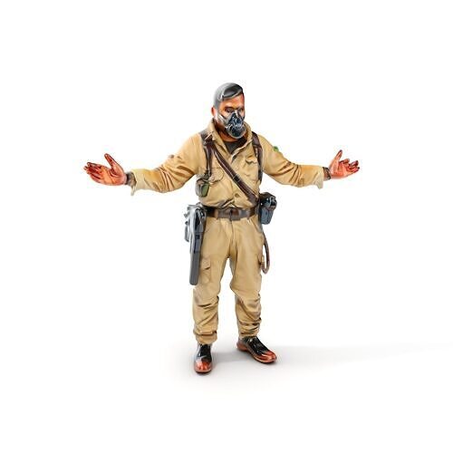 Masked Soldier D Model  Rigged and Animated for Games Low-poly 3D model