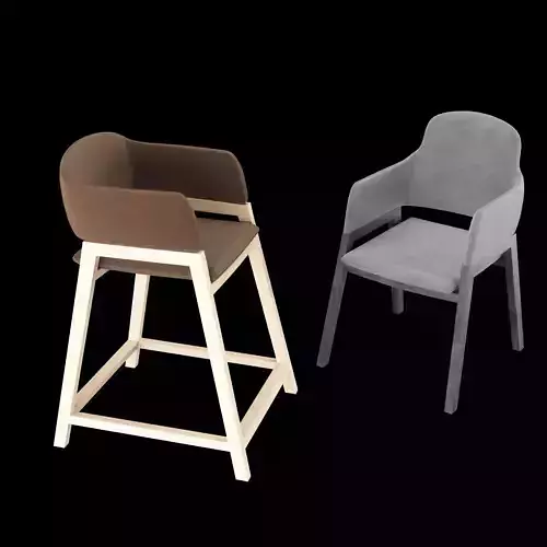 bar and standart chair 1