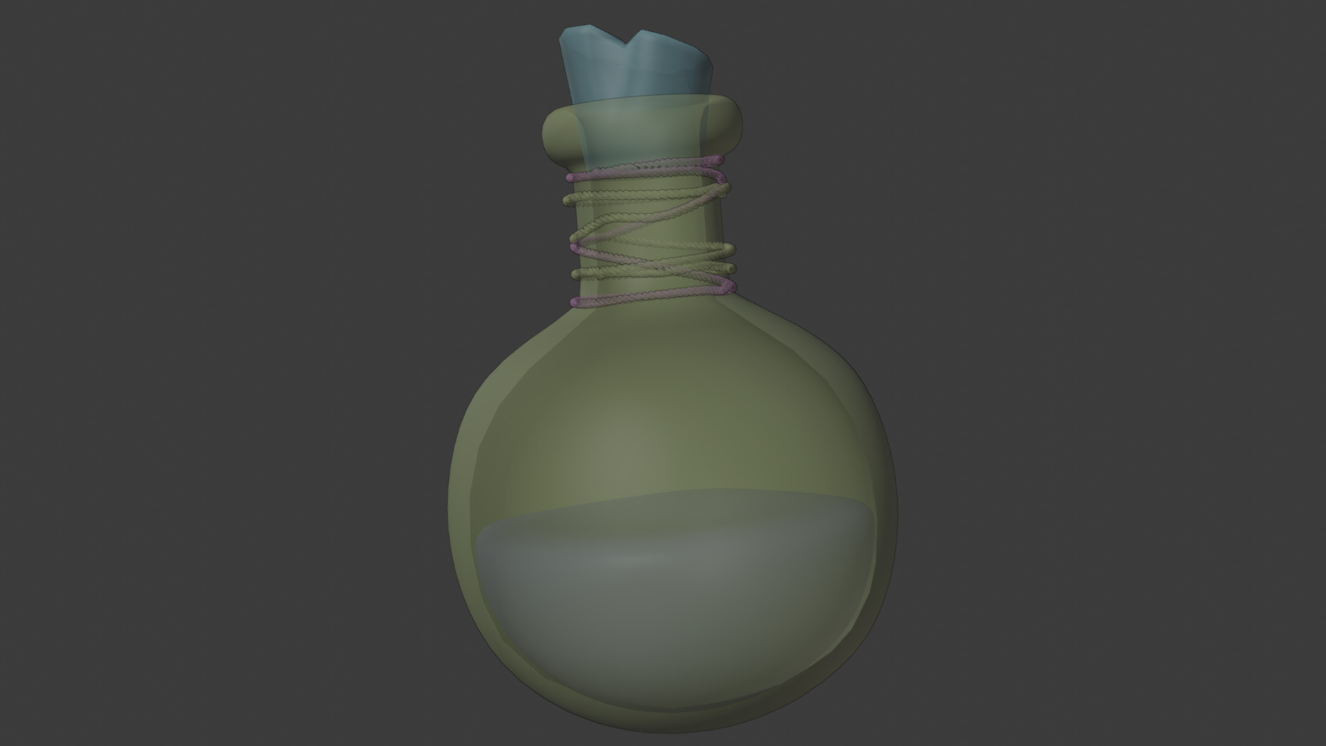 Stylized Health Potion Game Ready Fantasy Prop Low-poly 3D model_5