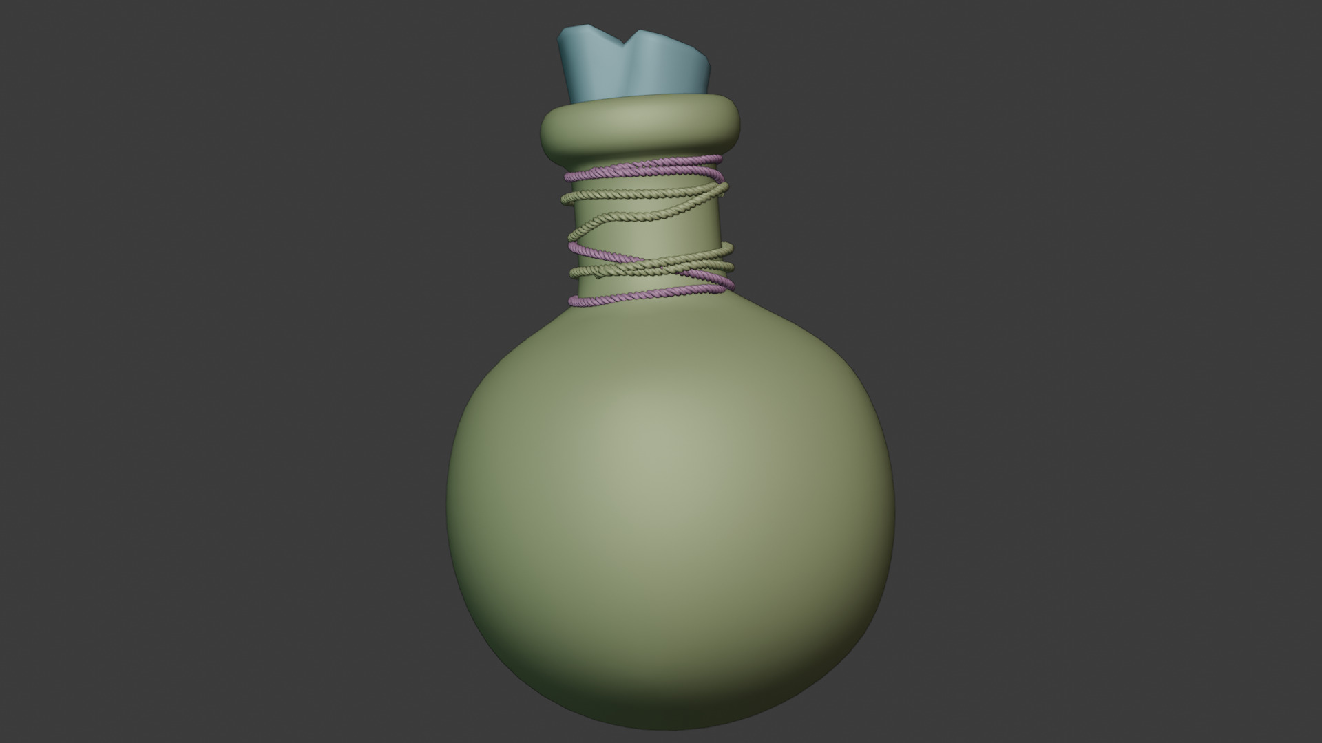 Stylized Health Potion Game Ready Fantasy Prop Low-poly 3D model_4