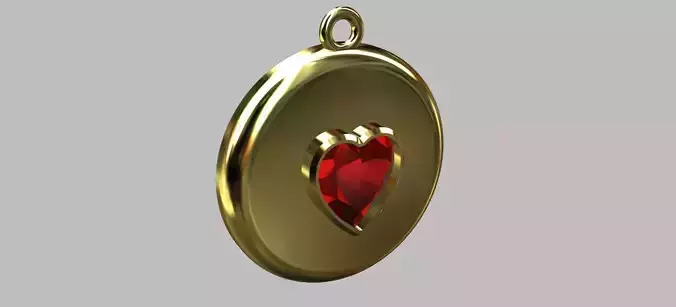Heart Medal Pendant