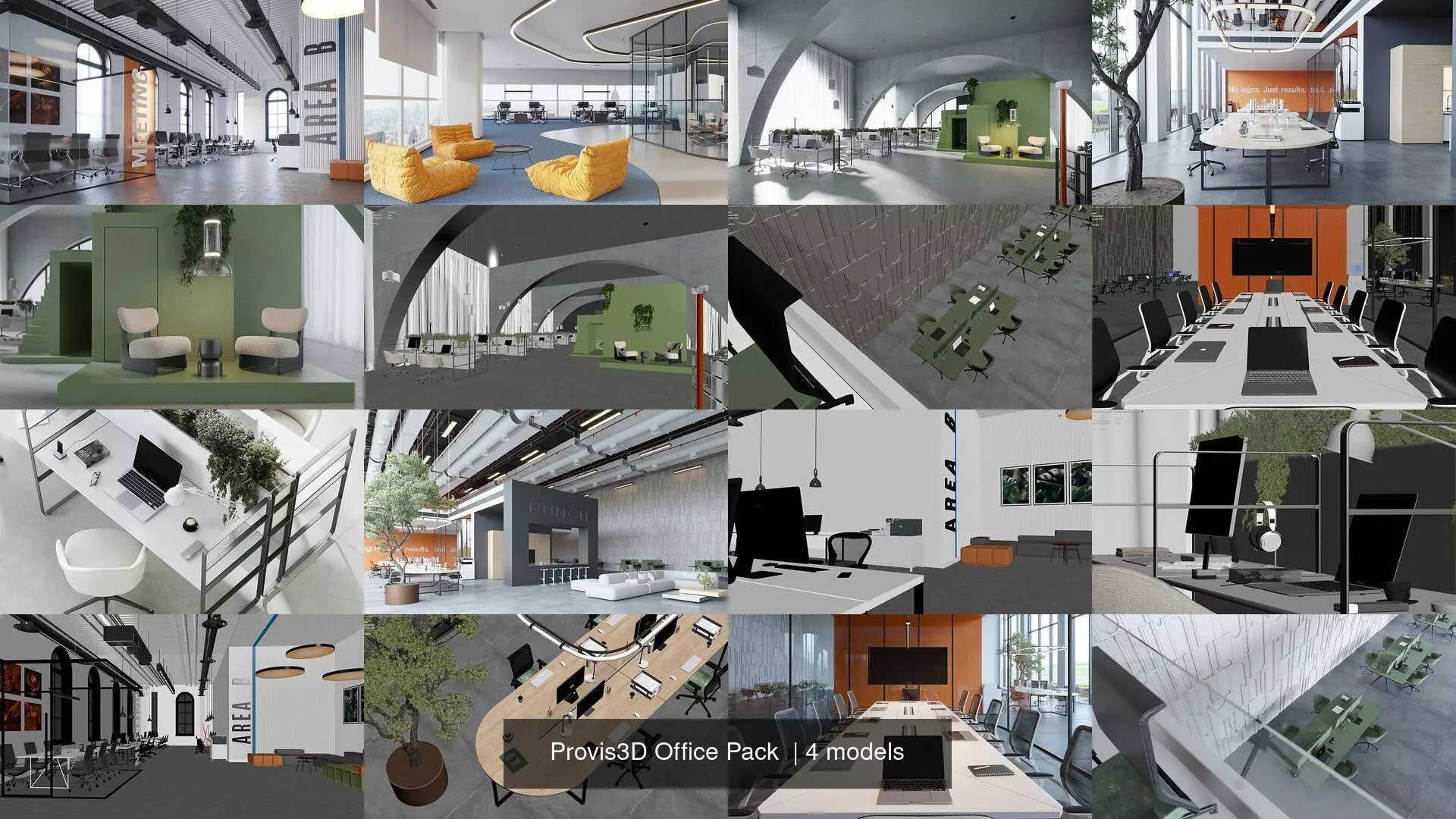 Provis3D Office Pack  3D Model Collection_1
