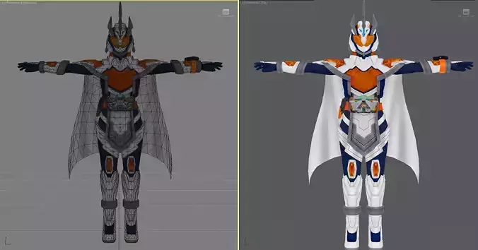 Kamen Rider Majade 3d Model