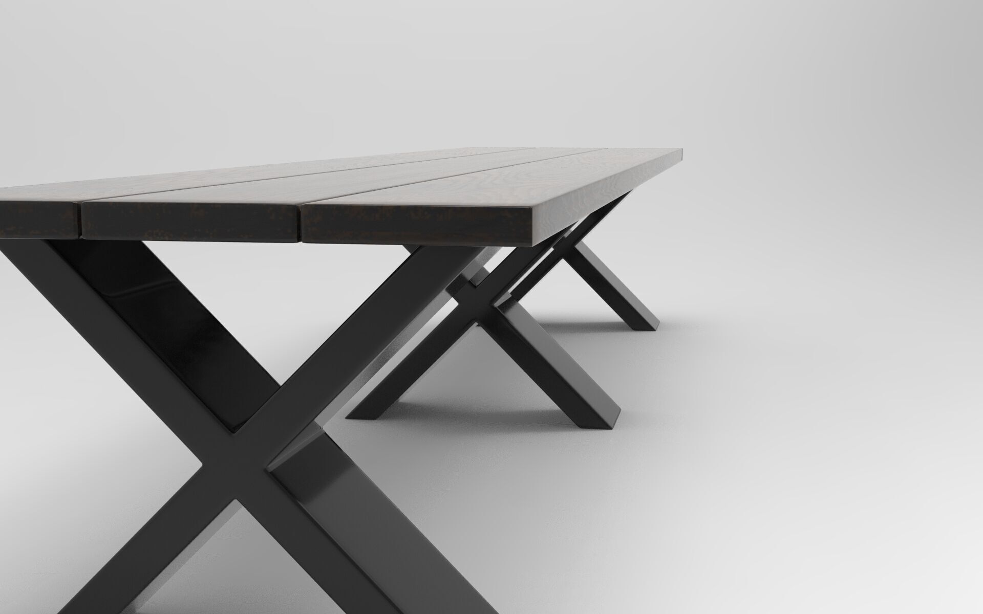 Need Bench Low-poly 3D model_4
