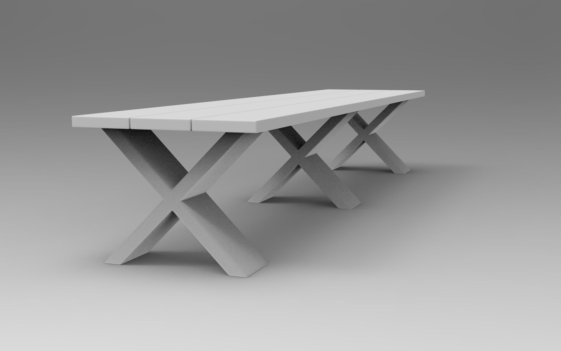 Need Bench Low-poly 3D model_7