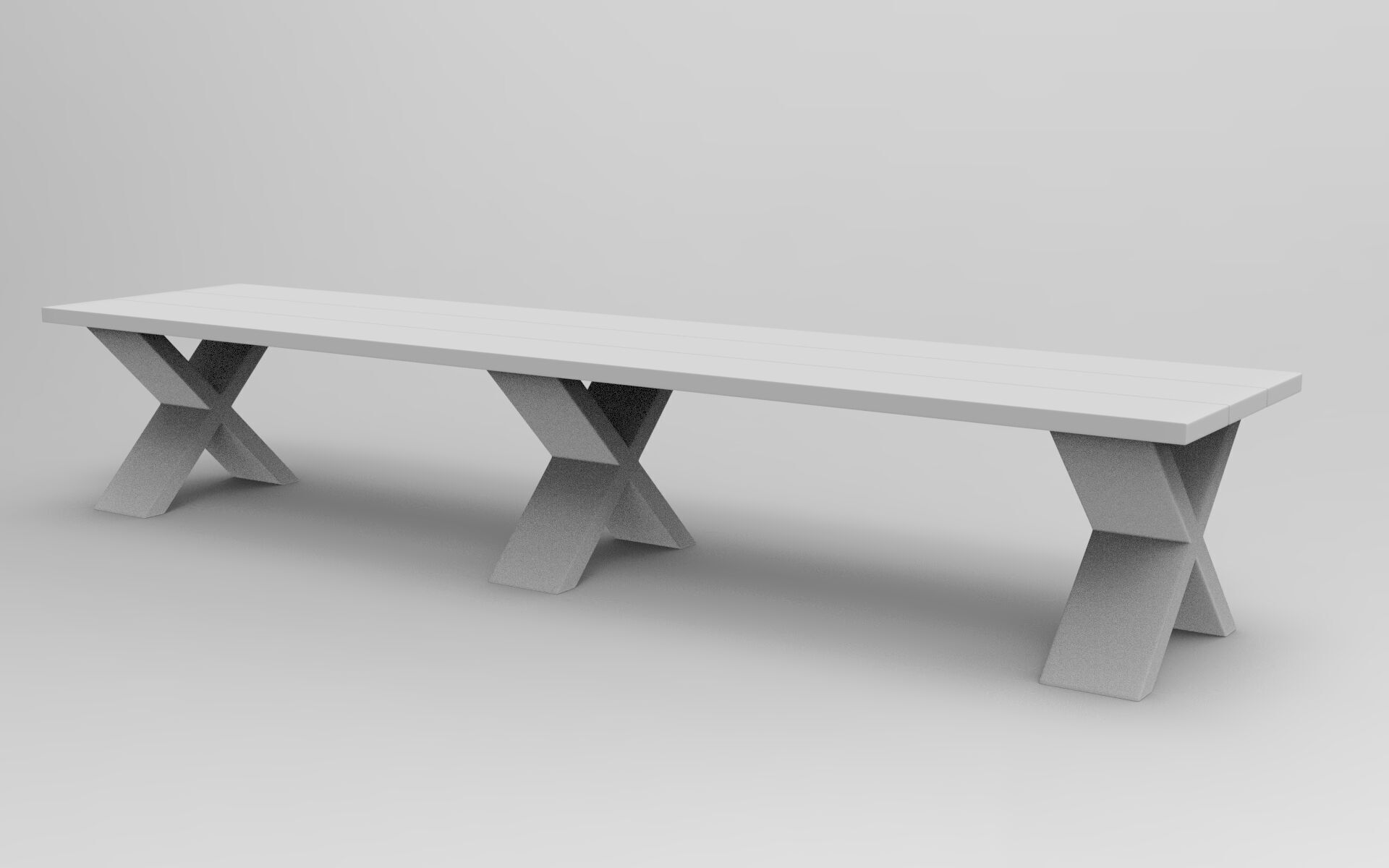 Need Bench Low-poly 3D model_8
